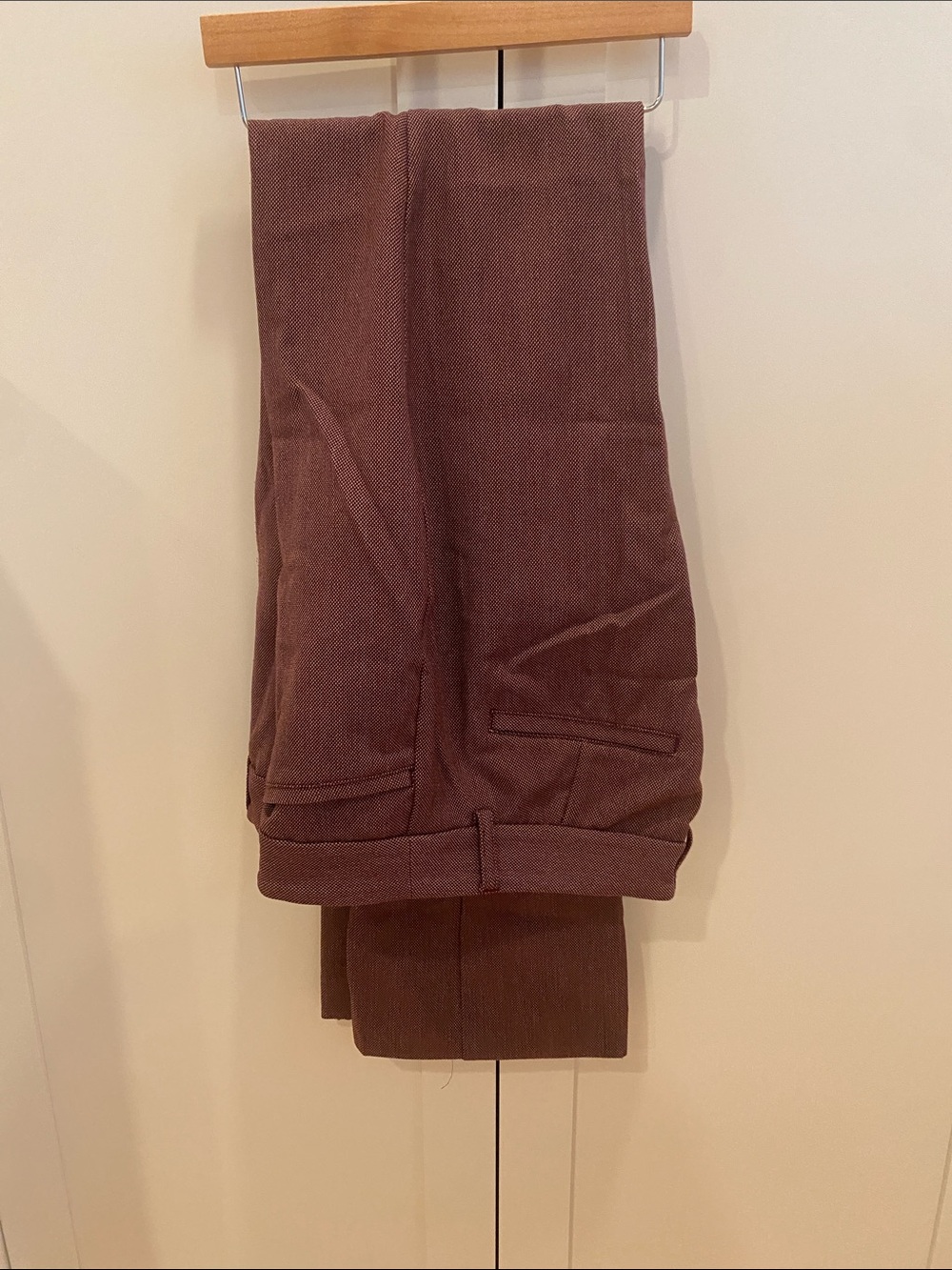 Express Women's Columist Pants in Burgundy
